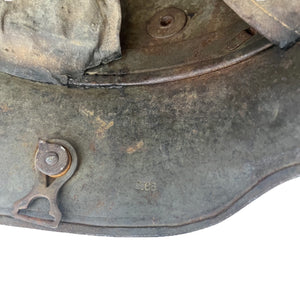 WWI Germany Battle-Damaged Mail Home M17 Stahlhelm with Liner, Named