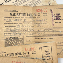 Load image into Gallery viewer, WWII US Civilian War Ration Books (x6) &amp; Case, Carlisle, Pa