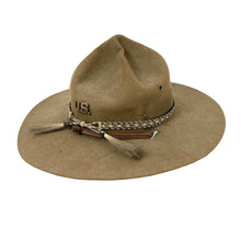 Load image into Gallery viewer, Pre-WWI Mexican Expedition US Army Officer’s Campaign Hat w/ Horse Hair Braid, Named