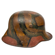 Load image into Gallery viewer, WWI German M17 Stahlhelm – Camouflage Helmet Shell (ET64)