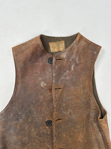 WWI US Army Leather Jerkin, Oct 20, 1917