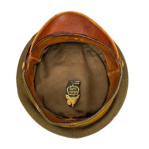 Scarce WWI British-Made U.S. Army Officer’s Visor Cap, Named