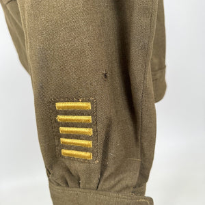 WWII US Army Ike Jacket, North African Theater, Staff Sergeant