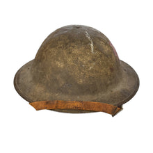 Load image into Gallery viewer, WWI US Army M1917 Helmet w/ Liner &amp; Chinstrap, 28th Div