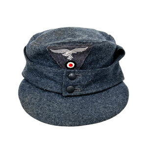 WWII German Luftwaffe M43 EM/NCO Field Cap, Late War