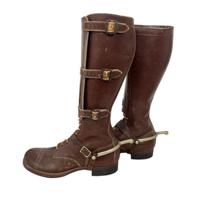 Post-WWII US Army Cavalry Three-Buckle Riding Boots