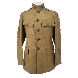 WWI US Army Enlisted Private Purchase Wool Uniform, GHQ SGT Motor-Transportation Corps