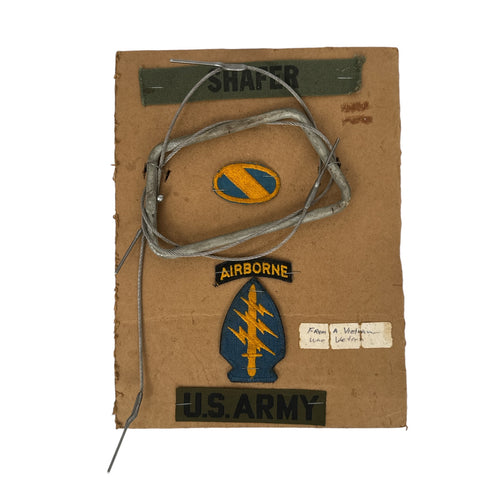 Vietnam War US Army Special Forces Insignia & Parachute Ripcord