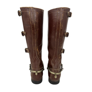 Post-WWII US Army Cavalry Three-Buckle Riding Boots