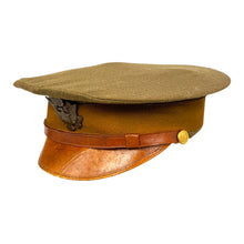 Load image into Gallery viewer, Scarce WWI British-Made U.S. Army Officer’s Visor Cap, Named