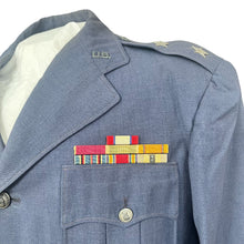 Load image into Gallery viewer, Korean War Era USAF Officers Dress Blue Jacket, Maj. Gen. Reginald C. Harmon