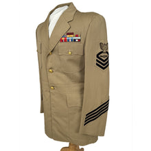 Load image into Gallery viewer, Post WWII-Korean War US Navy Japanese Made CPO Tan Reefer Jacket, Named