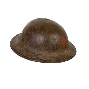 WWI US British Made Helmet, 6th Div