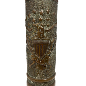 WWI US Trench Art, 75mm Artillery Casing