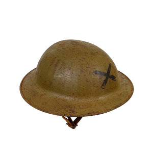 WWI British Helmet, Machine Gun Iinsignia