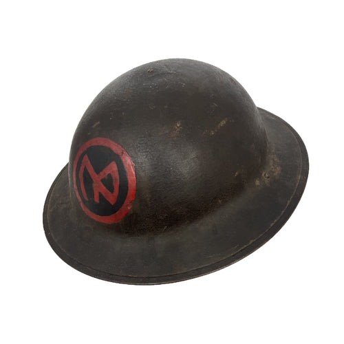 WWI US Army M1917 Helmet with Liner and Chinstrap, 27th Inf Div