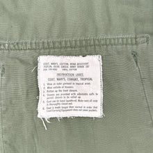 Load image into Gallery viewer, Vietnam War US Army Poplin OG-107 Coat, BG Caruthers, CG Div Art, 1st Inf Div, Silver Star