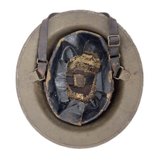 Load image into Gallery viewer, WWI US Army M1917 Helmet w/ Liner &amp; Chinstrap, Co M, 3rd Bn, 318th Inf Reg, 80th Div