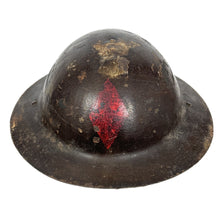 Load image into Gallery viewer, WWI US Army British Made Raw Edge Brodie Helmet Shell, 5th Div