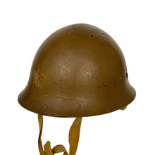 Load image into Gallery viewer, WWII Japanese Army Type 90 Helmet w/ Liner &amp; Chistrap, Excellent Condition