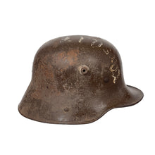 Load image into Gallery viewer, WWI German M16 Stahlhelm, US Souvenir Mail Home, Named, 414th Telegraph BN