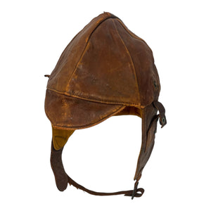 WWI US Army Air Service, Training Detachment Leather Flight Helmet