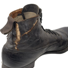 Load image into Gallery viewer, WWI US Navy Enlisted Black High-Top Shoes