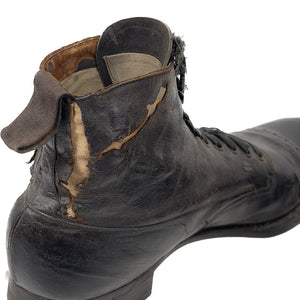 WWI US Navy Enlisted Black High-Top Shoes