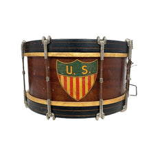 Load image into Gallery viewer, WWI US Army Snare Drum with Drumsticks