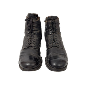 WWI US Navy Enlisted Black High-Top Shoes