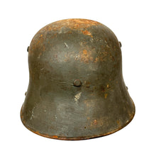 Load image into Gallery viewer, WWI German M17 Stahlhelm Helmet w/ Liner &amp; Chinstrap, “Bell” L64