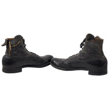 Load image into Gallery viewer, WWI US Navy Enlisted Black High-Top Shoes