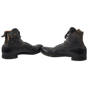 WWI US Navy Enlisted Black High-Top Shoes