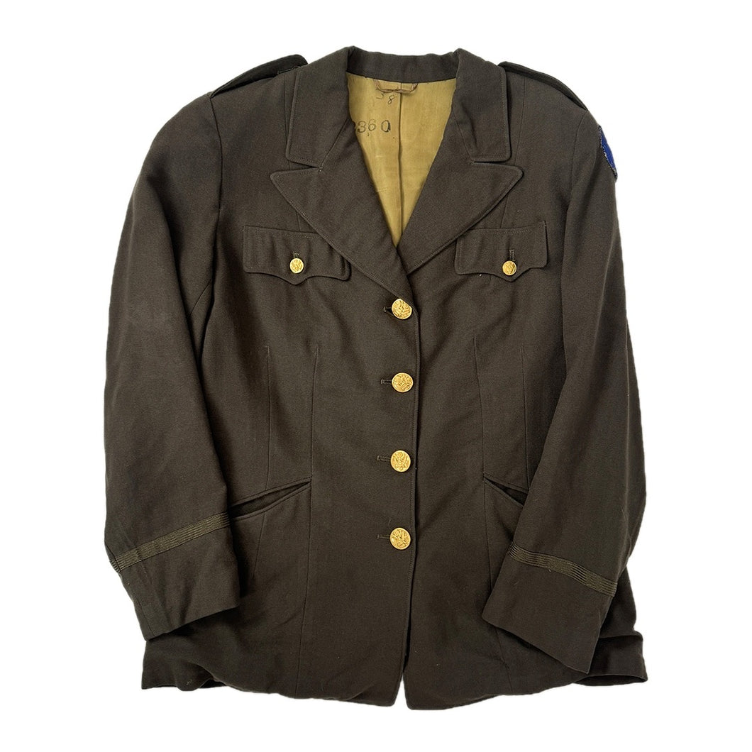 WWII US WAC Officers Wool Service Uniform, Named