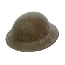 Load image into Gallery viewer, WWI US Army British Made Helmet with Chinstrap, HQ 319th Inf Reg, 80th Div