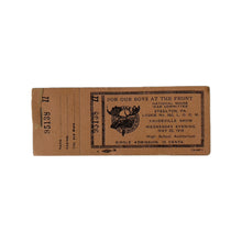 Load image into Gallery viewer, WWI US Homecront War Committee Raffle Tickets, May 22, 1918