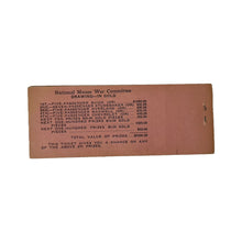 Load image into Gallery viewer, WWI US Homecront War Committee Raffle Tickets, May 22, 1918