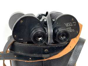 WWII US Mark 32 Mod 7 Binoculars and Case